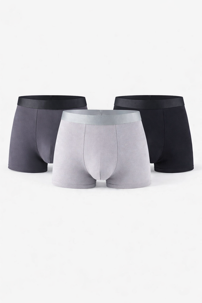 SwanFresh Boxer – Gris Perla · Pack de 3